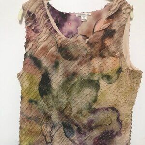 Absolutely Georgeous Coldwater Creek Lined Layered Ruffle Top. Sz. 1X